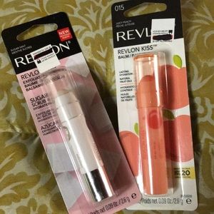 REVLON KISS BALM & EXFOLIATING LIPS BALM💋💄